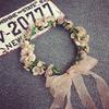 Bride Wedding Headband Boho Floral Headdress Flower Hairband Beach Party Crown