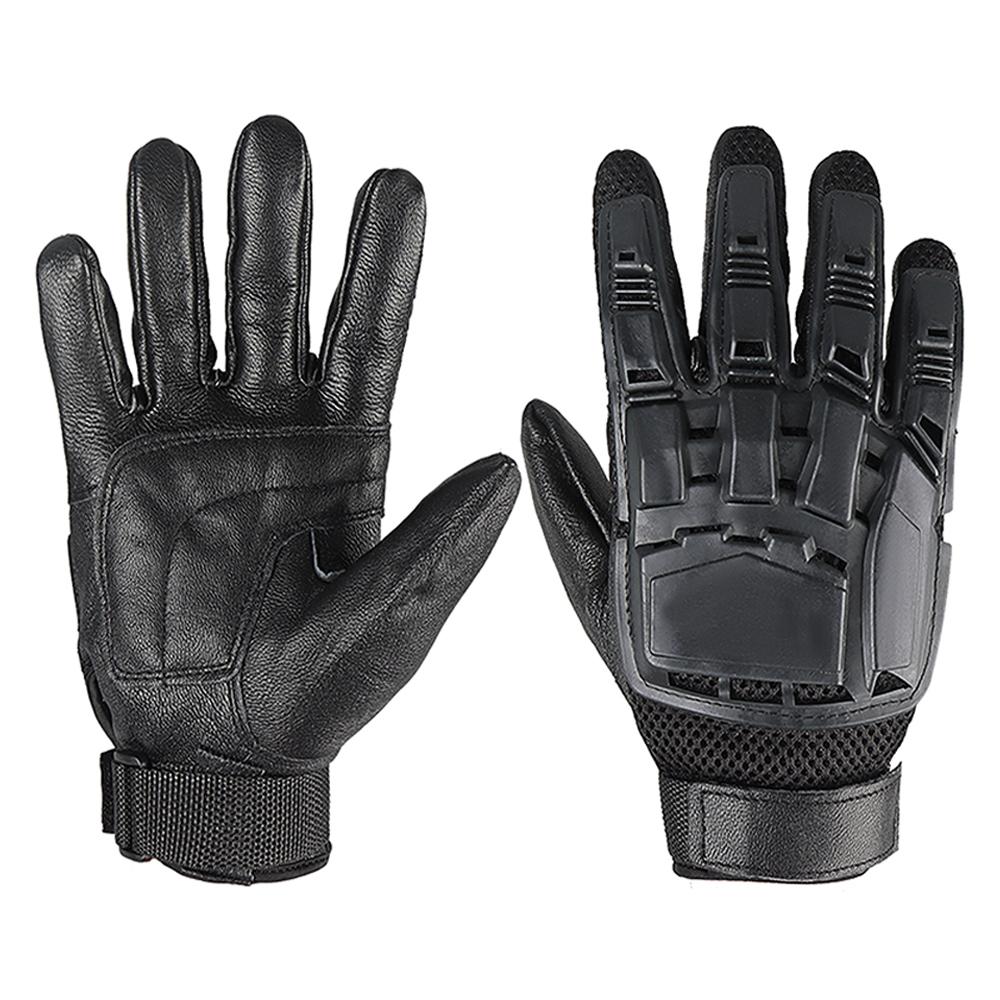 Men and Women Touchscreen Motorcycle Gloves Ice Silk Breathable Non-Slip Skeleton Full-Finger Tactical Gloves