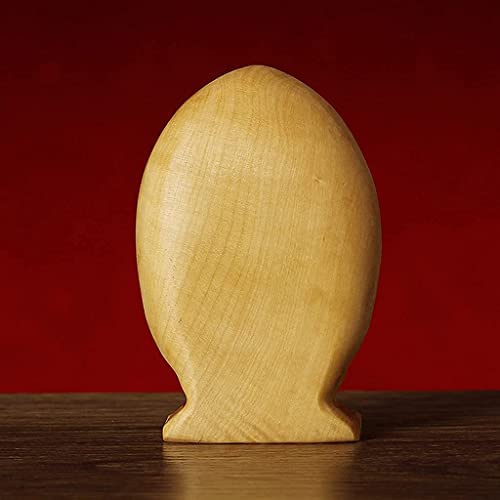 Aizen Myoo Buddha Statue, Boxwood, 70mm Tall, Seated Miniature, Wood Carving, Figurine, Feng Shui, Prayer, Protection from Evil