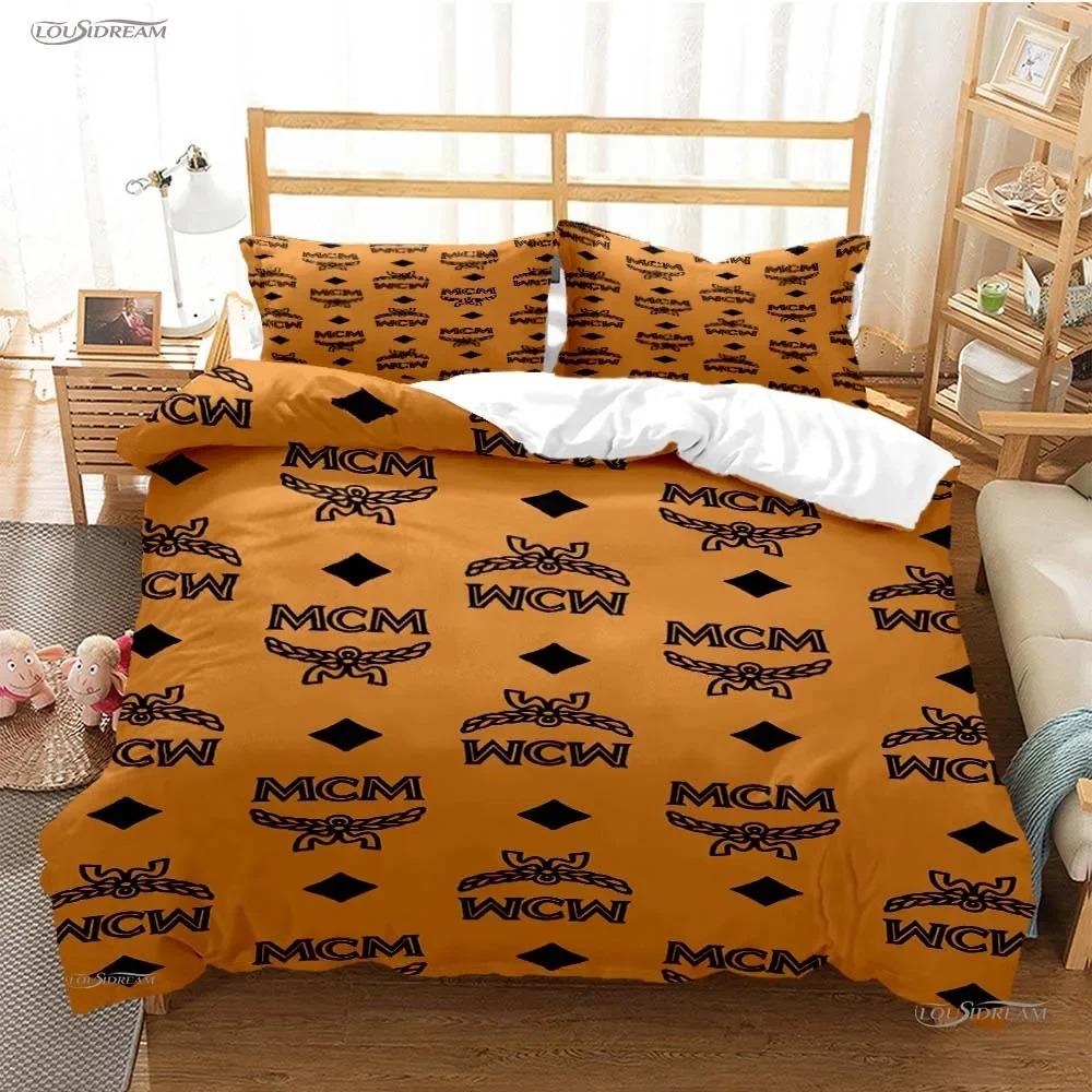 Fashin Luxury Casal All Season Duvet Comforter Cover Bedding Set Soft Quilt Cover and Pillowcases Teens Single/Double/Queen/King