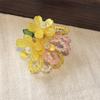 Dopamine  Beaded Jelly Shoes Sandals Accessory Diy Decorative Shoe Flower Slippers Shoe Buckle Accessories