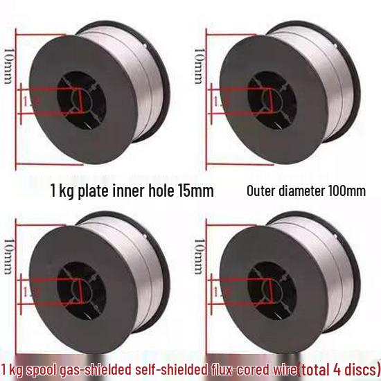 0,5 kg samoochranný trubičkový drát pro MIG svařování bez ochranného plynu, uhlíková ocel, 1,0 mm, malý cívka