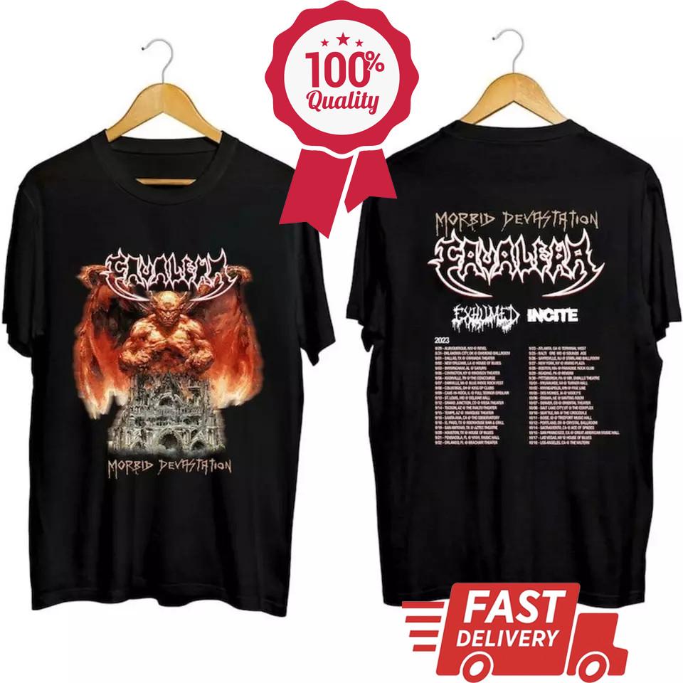 Футболка Cavalera Conspiracy Morbid Devastation Tour 2023  Унисекс Футболка M