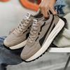 High quality leather Internet celebrity explosion platform men's shoes new mesh breathable sports casual shoes men's Forrest Gump tide shoes