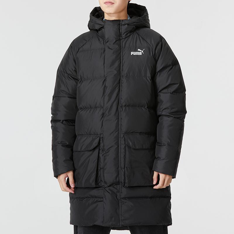 Puma Lang Dunjakke med Hette Herre Overbekledning Svart 674641-01