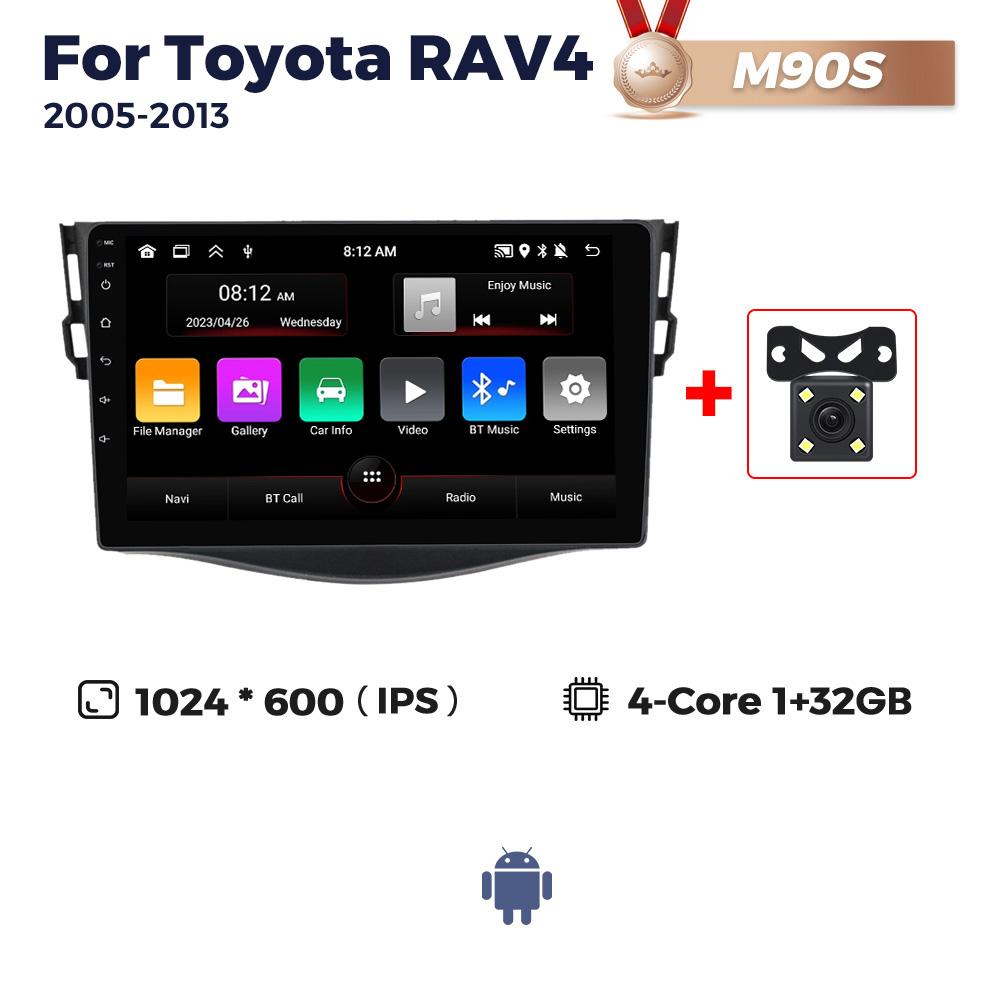 8-Core 8+256G Android Auto Wireless Carplay Car Radio For Toyota RAV4 Rav 4 2005-2013 Multimedia Player 2Din DSP Navigation GPS