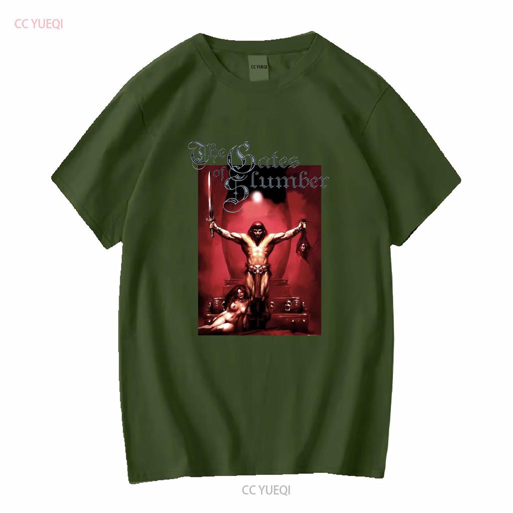 Gates of Slumber The Conqueror T shirt XL 110858 vintage Washed Casual Comfortable streetwear Breathable graphic Versatile Soft