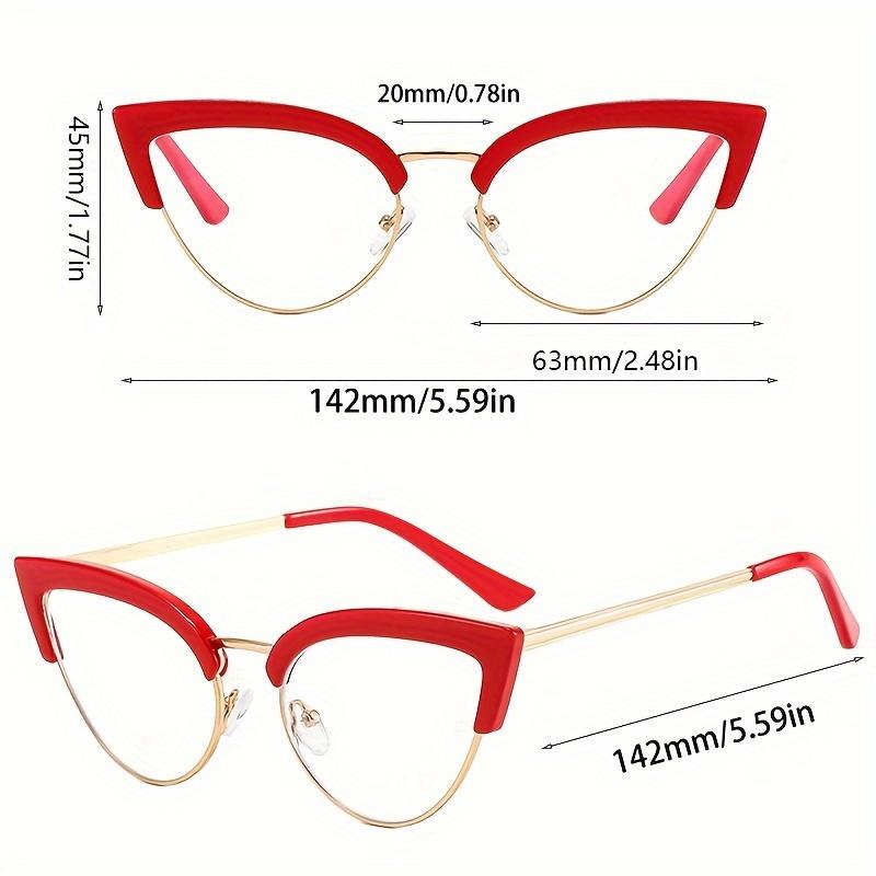 Blue Light Blocking Glasses Vintage Cat Eye Clear Lens Glasses Spectacles For Women Computer Glasses
