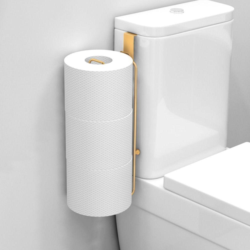 Wall Mounted Toilet Roll Paper Holder Extended Paper Towel Organizer  For 3 Roll Tissue