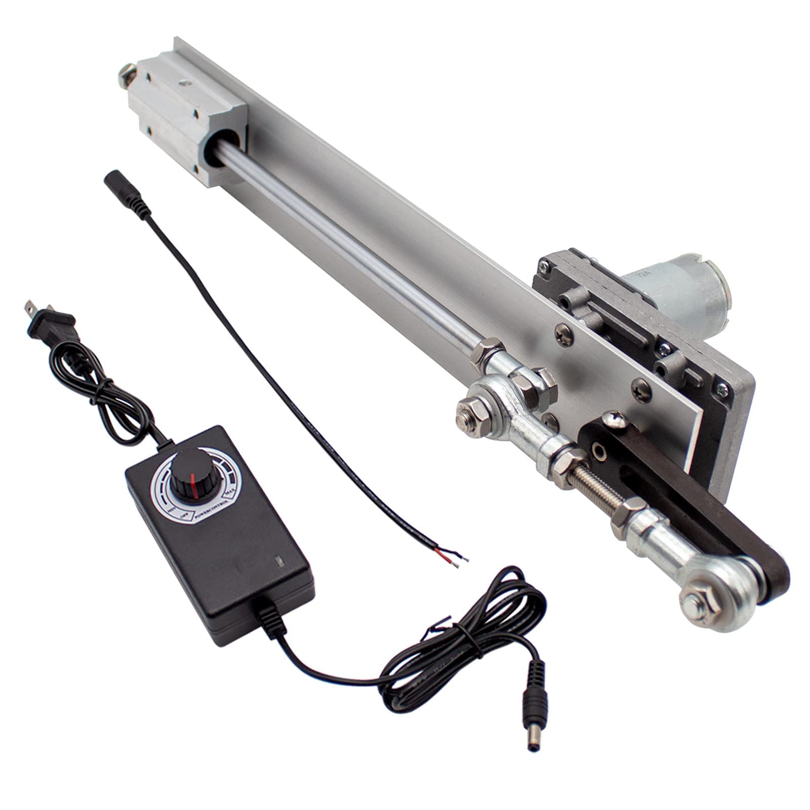 

Jieotwice Reciprocating Linear Actuator DIY Motor DC Gear Adjustable Telescopic Motor with Speed Controller Stroke 24V/12V 3-15CM(DC24V 120RPM)