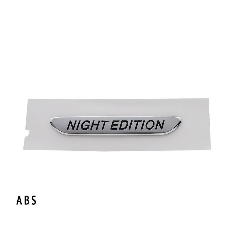 

3D Стайлинг автомобиля Премиум АБС НОЧНАЯ ВЕРСИЯ для Крыла Задняя Наклейка Эмблема Значок Стикер chrome-black