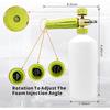 Foam Cannon 1 L Bottle Car Wash Snow Foam Lance With 1/4" Quick Connector Pressure Power Jet Washer Quick Release Adjustable Nozzle