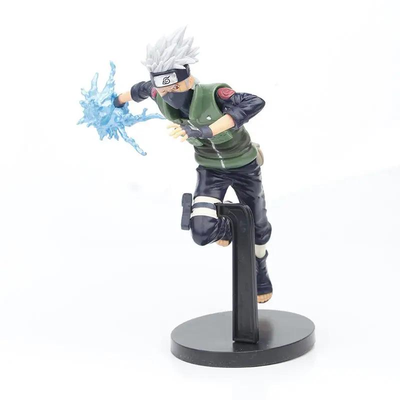 1Pc 20cm Anime Naruto Sasuke Kakashi Uzumaki Gaara Action Figures Cartoon PVC Collectiable Model Toys Kids Boys Birthday Gifts