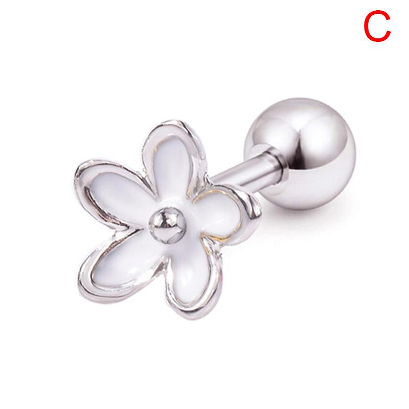 Blumen-Helix-Tragus-Knorpel-Piercing-Ohrstecker-Ohrring aus Edelstahl