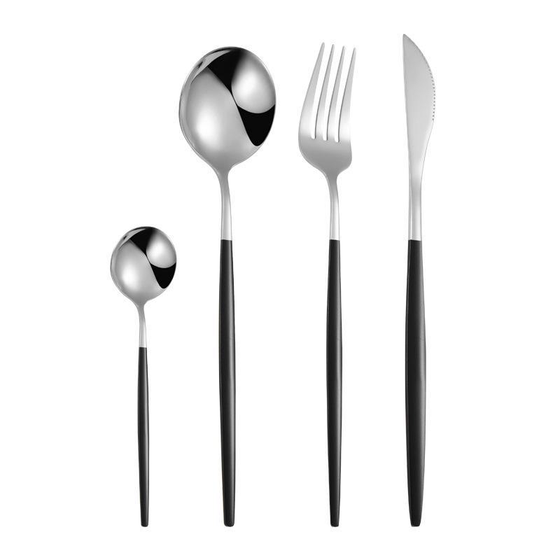 European High-Value Stainless Steel Tableware Set: Portuguese Knife, Fork, and Spoon for Hotels and Western Dining