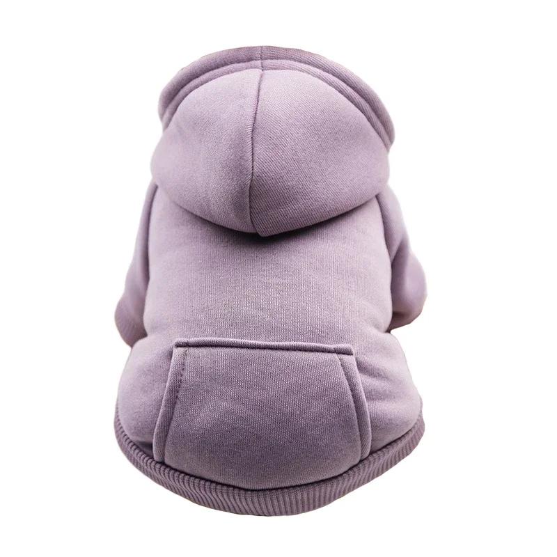 Winter Pet Dog Clothes Hoodies Warm Sweater with Pockets Coat Outfit Puppy Jacket Cotton Pet Costume Chihuahua Sweatshirt Perro
