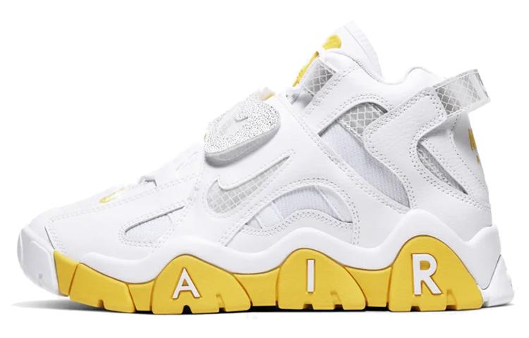 Nike Air Barrage Mid White Chrome Yellow Women s CJ9574-100 40.5