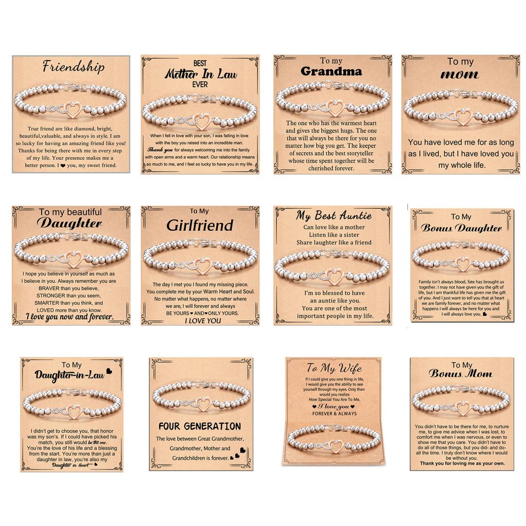 Elegant Infinities Heart Bracelet With Dazzling Crystals for Women Symbolizing Friendship and Styles Daily Casual Use