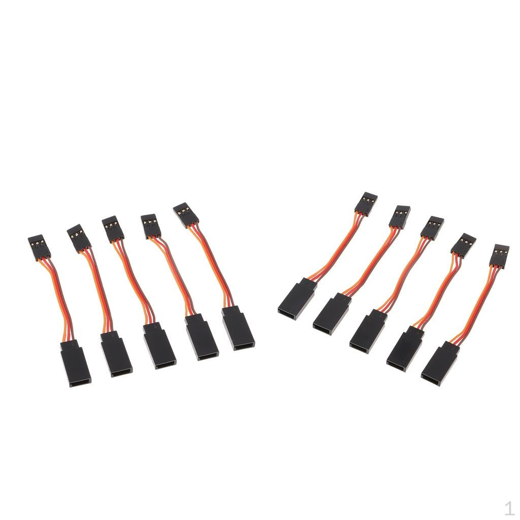 

10x RC Servo Extension Cable Male To Female JR 0mm