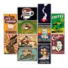 Letrero de Café Retro Decoración de Café Bar Placa Vintage Tienda de Bebidas Decorativo Pared Pub Club Póster 20x30cm