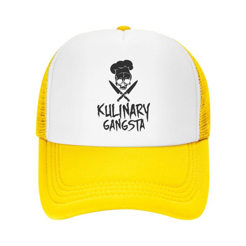 Totenkopf Koch Totenkopf Netz Baseballkappe für Männer Frauen Unisex Verstellbare Snapback Kappen Lustige Sommer Freizeit Atmungsaktive Sonnenhüte