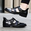 Men's Leather Casual Shoes Wear-resistant Soles High-quality Sandals Summer Breathable Trend New Men's Hiking Camping Shoes