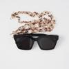 FEDERBÄNDER ACETAT CH KNEBEL_Rosa Leopard