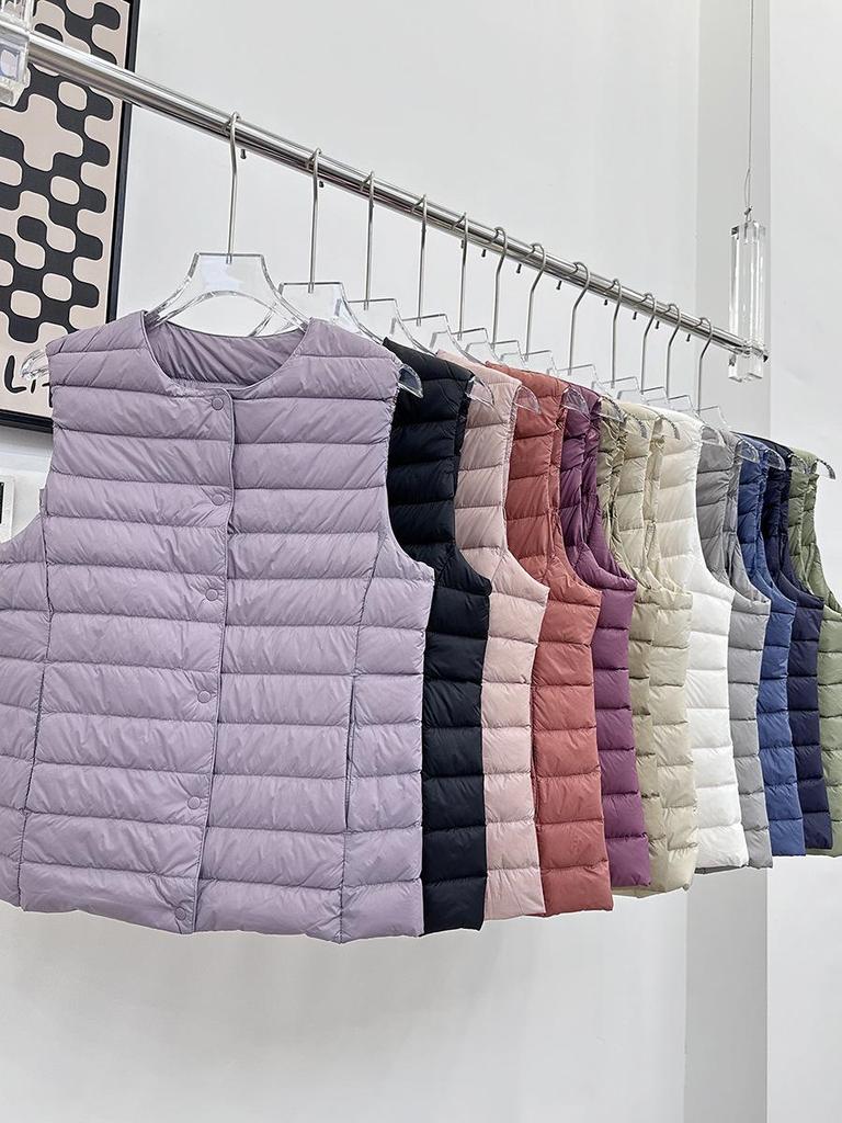 Versatile Women's Down Vest - 90% White Duck Down