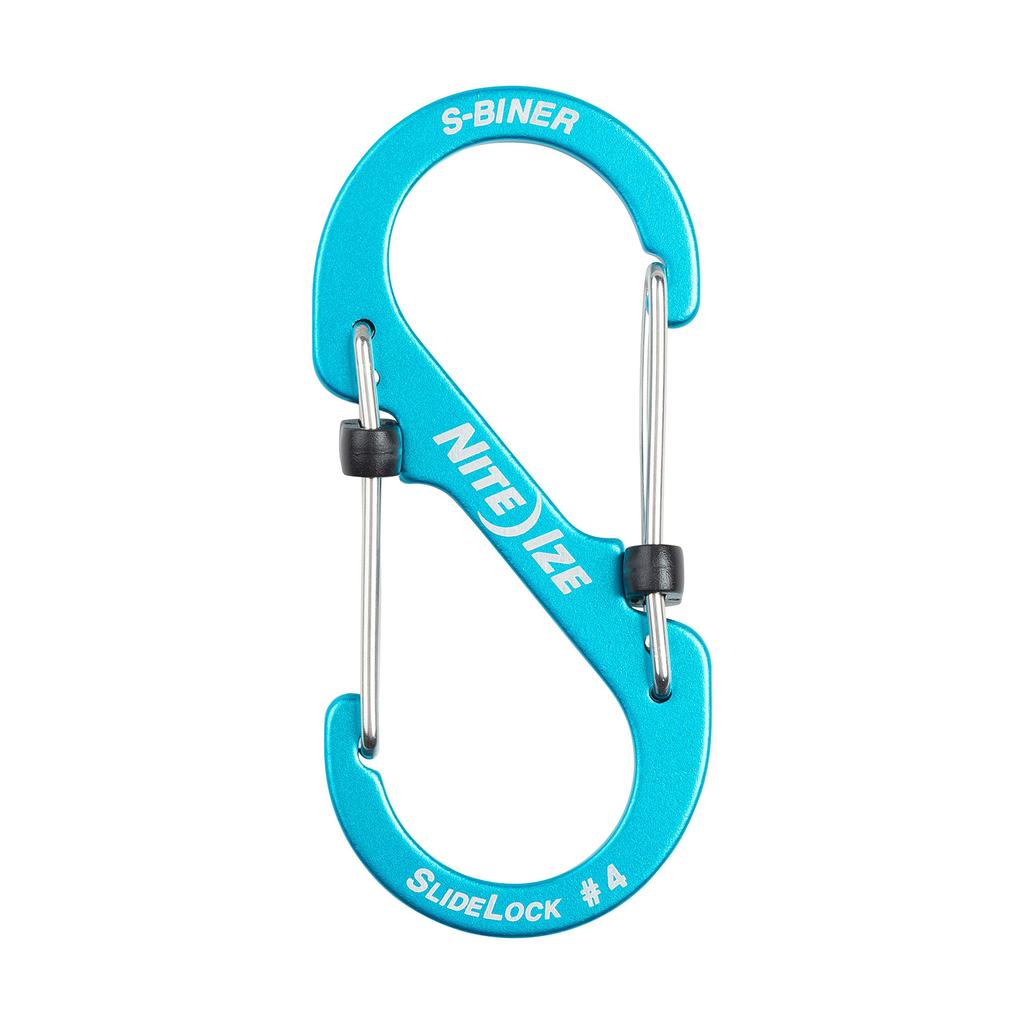 NITEIZE Slide Lock Aluminum Carabiner #4 Blue LSBA4-03-R6 (Japanese Genuine