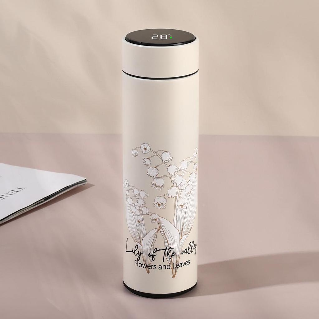 Chinese-Style Smart Insulated Water Cup with Temperature Display, Large Capacity, Customizable Logo, Business Gift