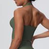 Elegant Backless Halter Yoga Bra – Seamless Breathable Sports and Fitness Vest