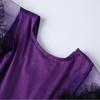 Non-Toxic Children Purple Bat Dress Kids Cosplay Vampire Demon Costume With Wing Headwear Halloween Carnivat Witch Role Play Clothes