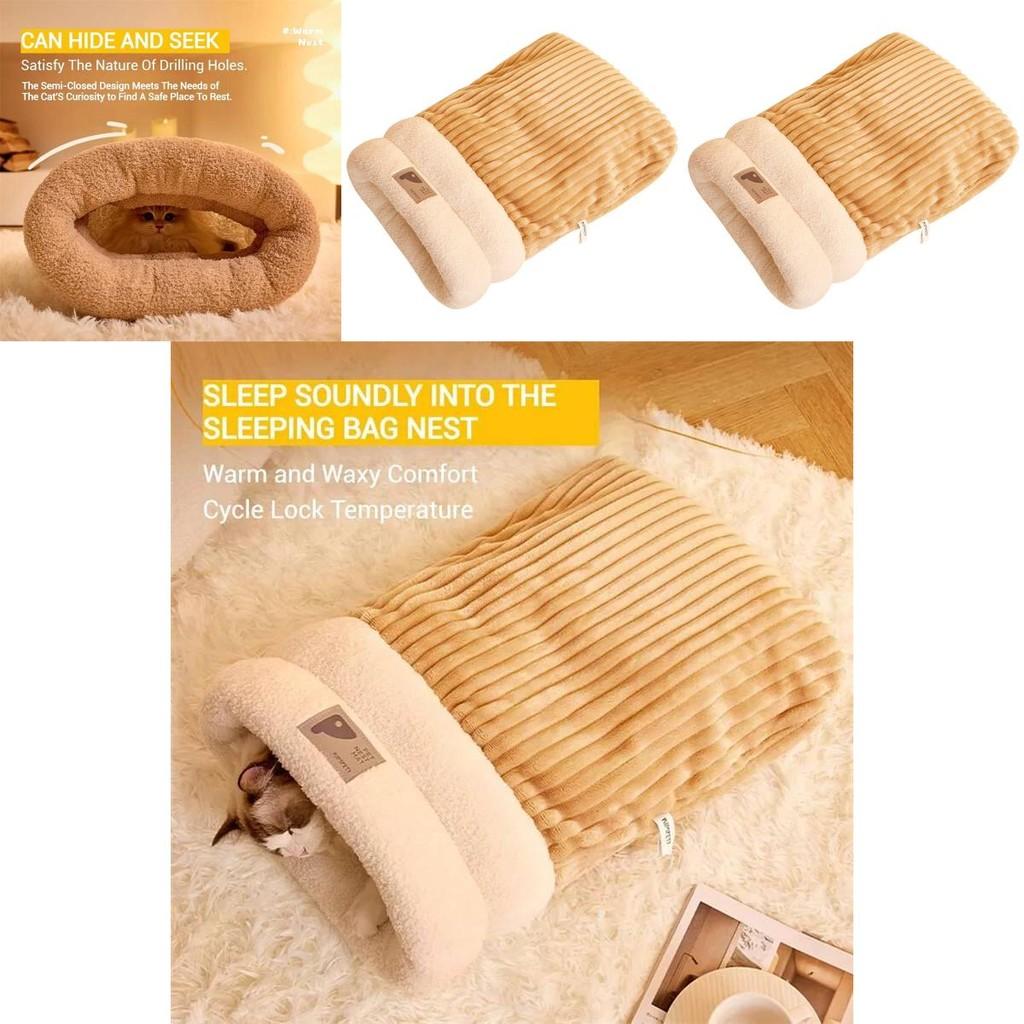 Stylish And Comfortable Cat Cave Bed Available In Multiple Colors For Trendy Cats