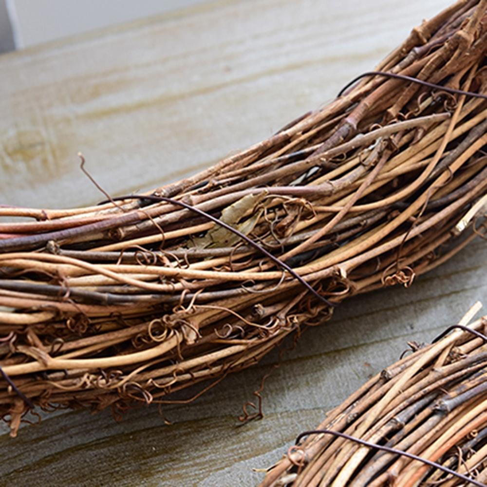 DIY Floral Wreaths 10cm/15cm/20cm/25cm/30cm/40cm Rattan Ring Artificial Garland