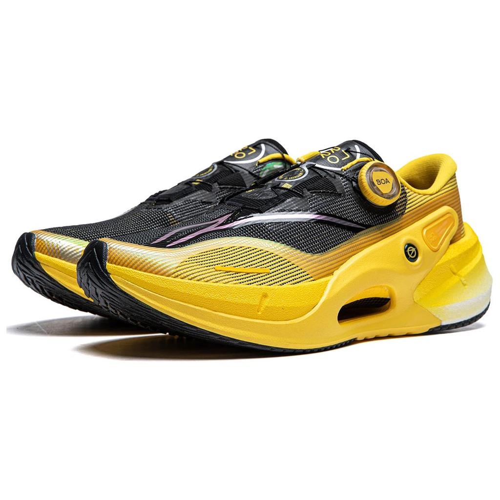 New LINING Furious Rider 7.0 PRO V2 Running Shoes Men's Low Top Black/Lemon ARZU001-15