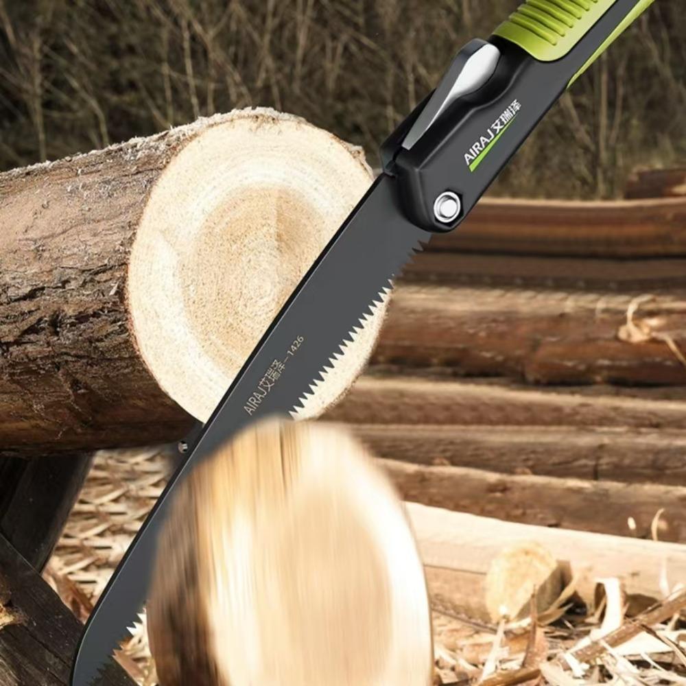 Folding Hand Saw SK7 Steel, Portable Outdoor Garden Pruning Saw Multifunctional Wood Cutter for Tree Trimming Gardening