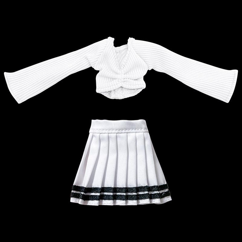 30Cm Lady Doll'S Pleated Skirt Clothes Suit For 1/6 Doll Accessories Dress Up Toys For Children