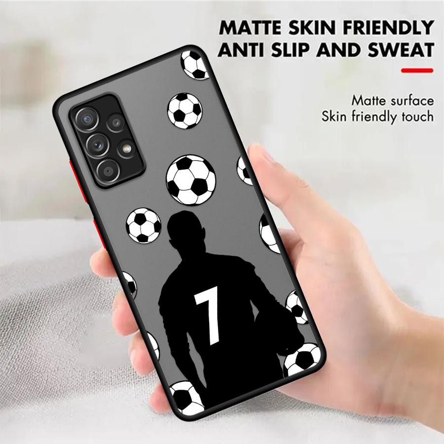 Phone Cover Case for Samsung Galaxy A56 A55 A16 A15 A17 A52 A73 A33 A35 A53 A14 A23 A34 A36 A54 A52S A72 Cartoon Football Number