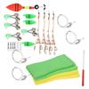 Portable Fishing Gear Set Line Board Lure Bait Hook Detacher Small Bell Tackle Kit Fishing Accessories