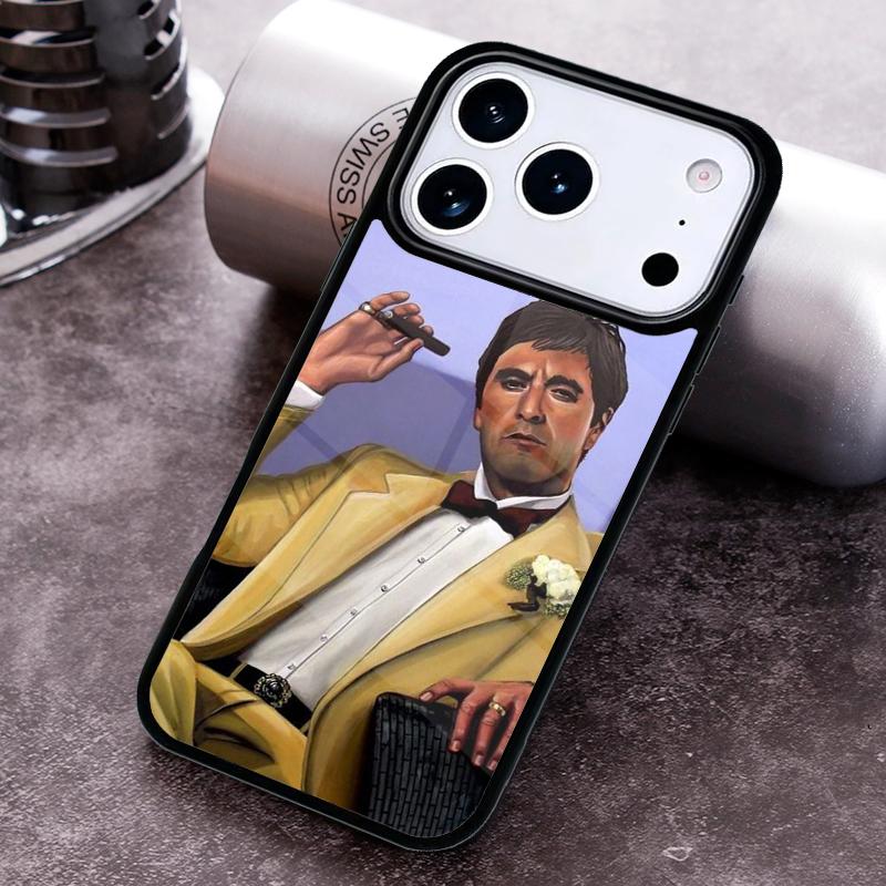 

Scarface Tony Montanna Poster Phone Case For iPhone 17,16e,15,14,13,12,11,Mini,Pro,MAX soft Silicone Cover iPhone 15