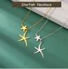 Cazador Starfish Pendant Necklace for Women 2026 Jewelry Stainless Steel Choker Summer Bohemian Birthday Gift Wholesale