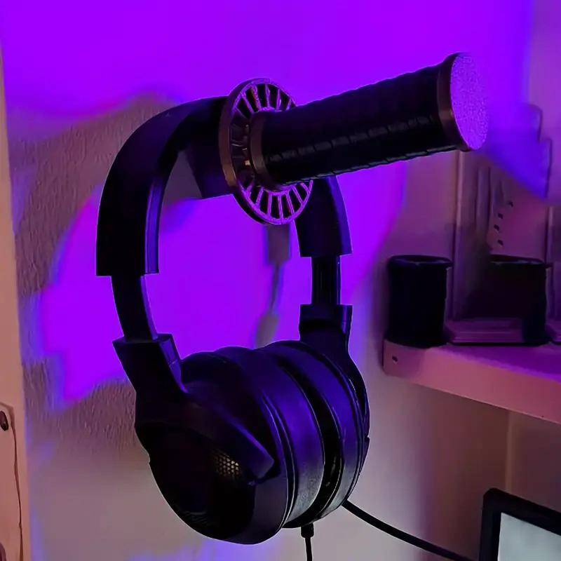 Sword-Shaped Headphone Holder Wall Mount 3D Printed Drill-Mounted Storage Home Office Garage Unique Gift Home Wall Decoration