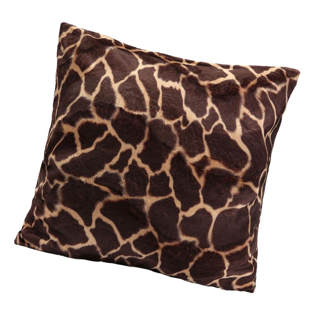 Buy Plush Animal Printed Throw Pillow Case Sofa Bed Home Decor Cushion