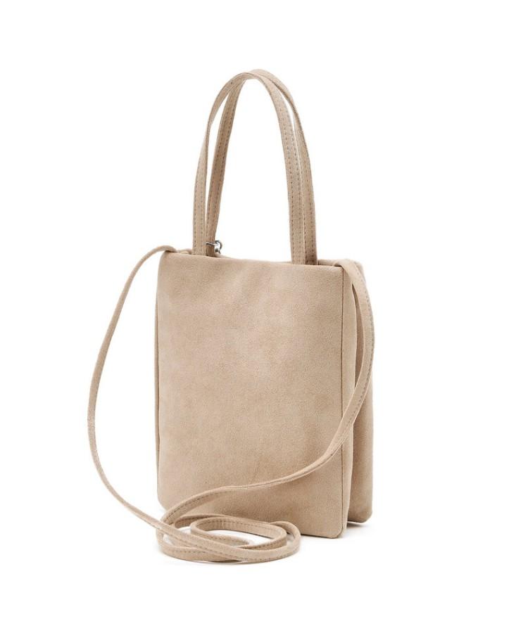Athe Vanessabruno Beige Suede Tote And Crossbody S Aawa6E011I1