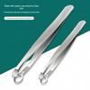 Stainless Steel Portable Nose Hair Scissors & Tweezer Set for Men & Women