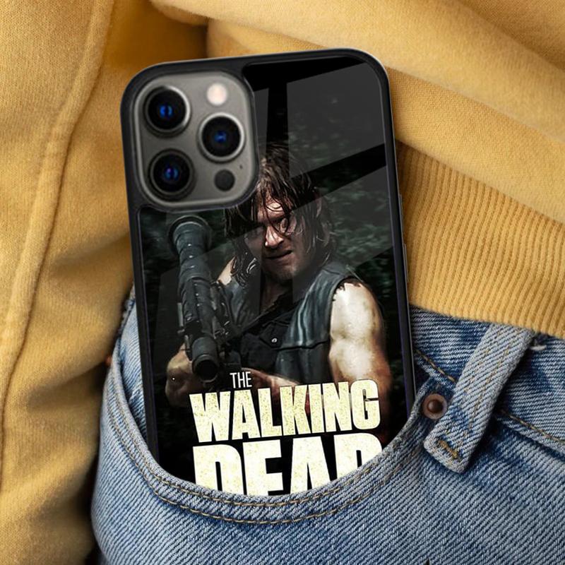 Daryl Dixon Wings Zombie Soft Phone Case for iPhone 17 Air 16e Pro max 15 Pro 13 14 Plus 11 12 MagSafe Magnetic Coque