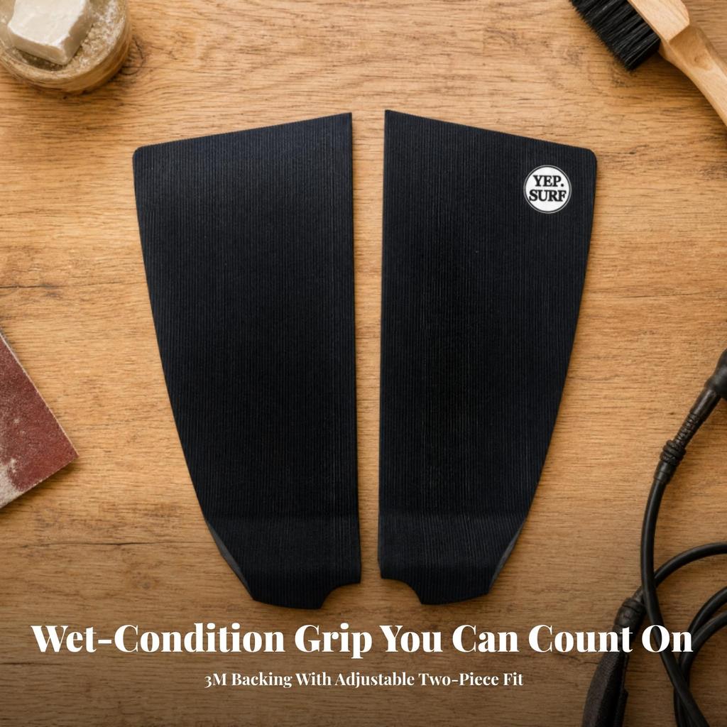 2 Pieces Surfboard Grip Pad Water-Resistant Board Accessory Waterproof