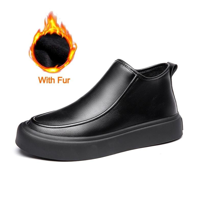 

Мужские туфли из натуральной итальянской кожи для бизнеса, высокие, офисные лоферы, повседневная кожаная обувь, слипоны на плоской подошве, дизайнерская обувь 44