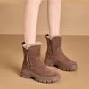 Thick-soled Snow Boots Winter Piled and Thickened  New Northeast Cotton Shoes Heightened Warm Boots