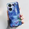 For ZTE nubia Z50 Ultra Z50Ultra Casing Aesthetic Cute Cat Cartoons Black Matte Soft Silicone Case Shockproof Back Shell Cover
